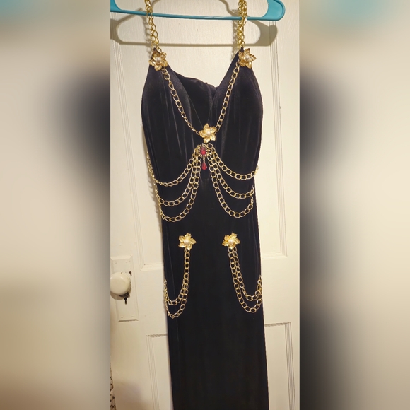 Jeweled Velvet Dress - Picture 2 of 4